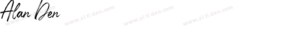 Alan Den字体转换